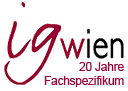 temporäres Logo IGWien 20 Jahre Fachspezifikum